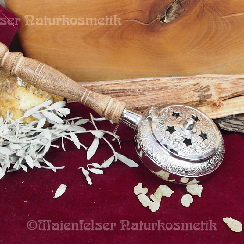 Räucherpfanne zum Tragen Silber
